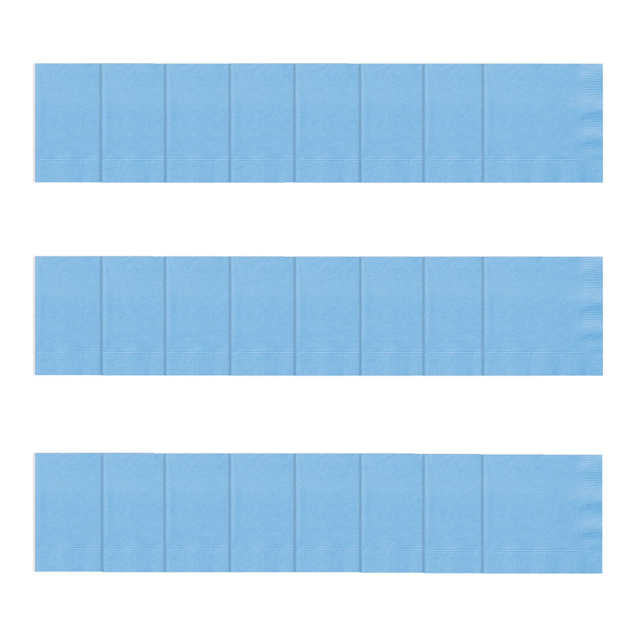 24CT 6.5IN x 6.5IN Light Blue Disposable Paper Napkins by Way To Celebrate