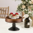thumbnail image 6 of deevoka Wood Cake en Serving Tray Cake Display Stand for Party Home Wedding S, 6 of 9