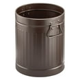 thumbnail image 5 of mDesign Steel 2 Gallon Trash Can Wastebasket, Garbage Bin with Handles - Bronze, 5 of 5