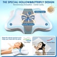 thumbnail image 3 of Almohada cervical almohada de espuma viscoelástica almohada ergonómica para dormir de lado espalda y estómago, 3 of 6