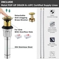 thumbnail image 4 of PARLOS Waterfall Single Handle Bathroom Faucet, Brushed Gold, 4 of 7
