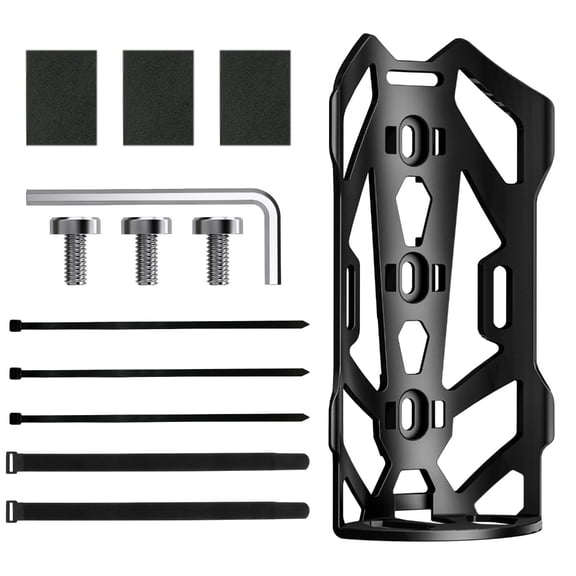BQBQERT Bicycles Cargo Cage Bike Front Fork Cage Bike Fork Mount Cycling Pack Bike Panniers Water Bottle Cage for Mountain Bikes