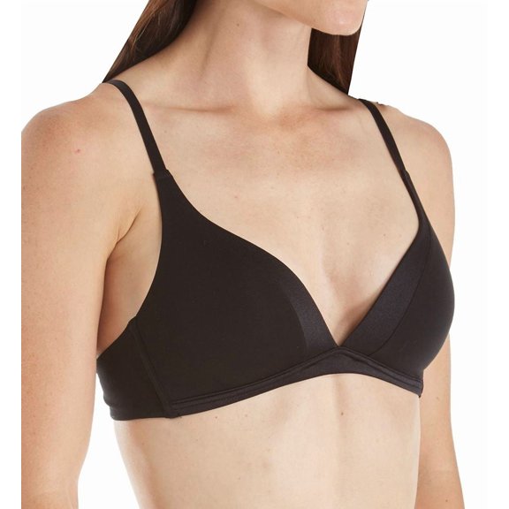 Women's Calida 03158 Cate Triangle Wireless Bra (Black 34A)