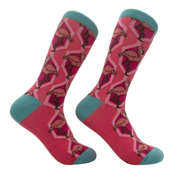 Flamingos Socks Funny Sarcastic Flamingo Graphic Novelty Footwear for Ladies