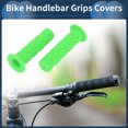thumbnail image 2 of Fundas para Empuñaduras de Manillar de Bicicleta Unique Bargains 120mm Protector de Empuñaduras de Goma Verde Antideslizante 1 Par, 2 of 6