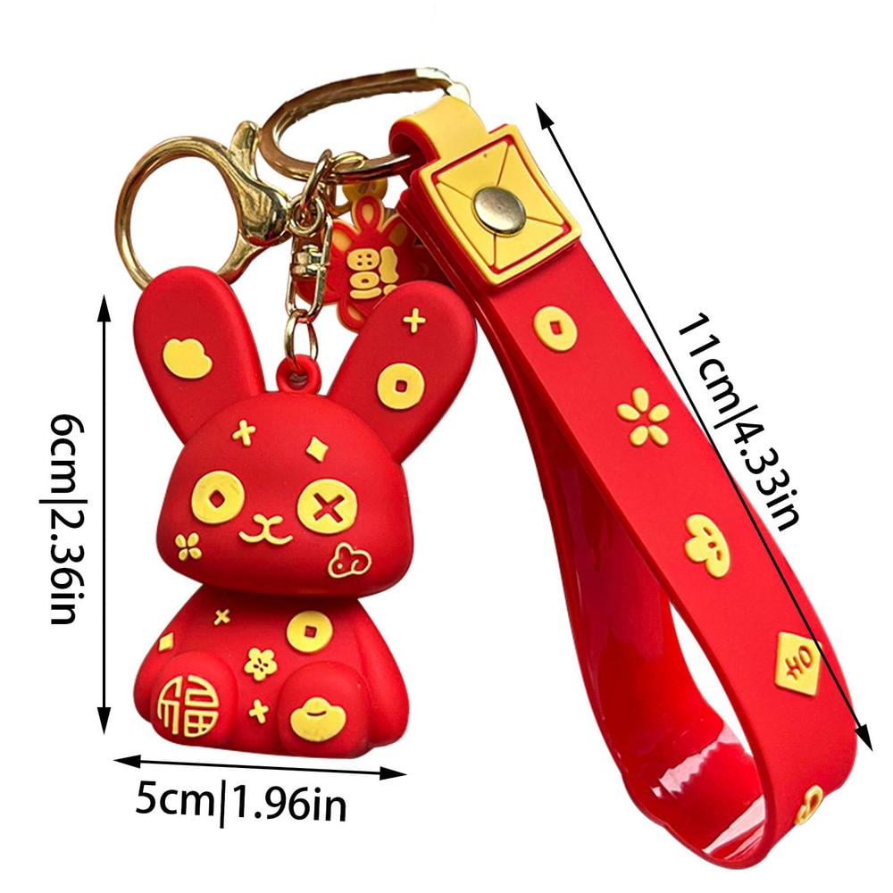 RABBIT KEYCHARM RED-