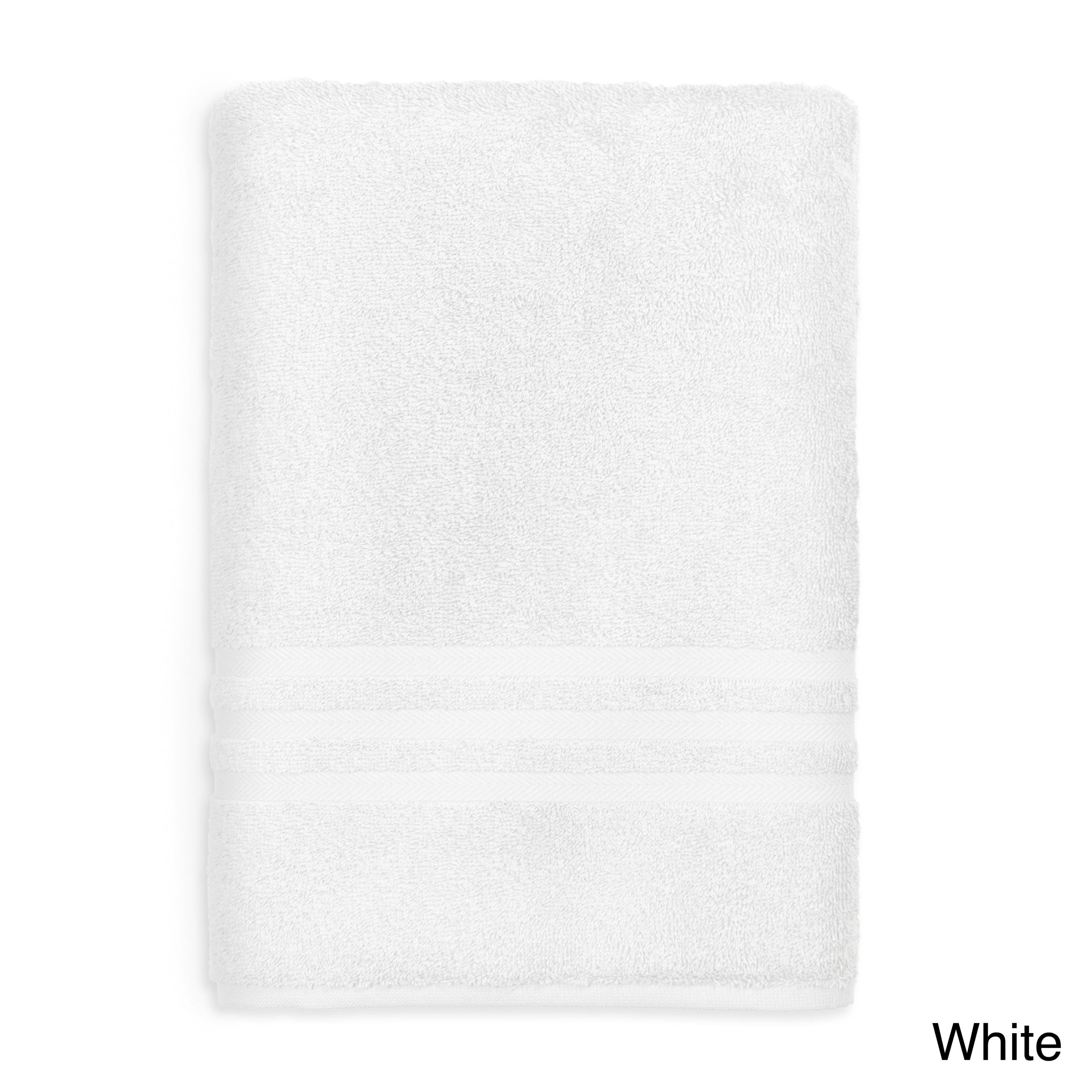 Authentic Hotel and Spa Omni Turkish Cotton Terry Oversized Bath Sheet Latte