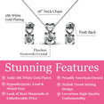 thumbnail image 2 of Cate & Chloe Marian 18k White Gold Plated Jewelry Set with Swarovski Crystals Gift for Women, 2 of 8