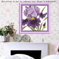 thumbnail image 4 of Costura hecha a mano DIY contó punto de Cruz bordado Set Kit CT 14 flores de color púrpura patrón Irfora Kit de bordado, 4 of 7