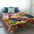 thumbnail image 4 of Vintage Rooster Blanket Soft Cozy Warm Throw Blanket for Couch, Plush Fuzzy Flannel Fleece Blankets for Sofa, Sunflower Plaid Pastoral Animals Bed Blankets Lightweight Gifts for Women, 32"x48", 4 of 9