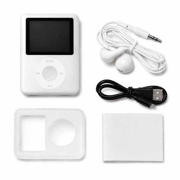 MP3 Player with 4GB Memory Capacity,Portable MP3 Media Player With Silicone Rubber Protector Case,Supports Music, Video & Image Playback For Portable Carrying