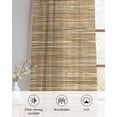 thumbnail image 6 of Retro Yellow Sheer Curtains 84 Inch Length 2 Panels Set for Living Room/Bedroom, Country Farmhouse Abstract Minimalist Texture Kitchen Curtains Grommet Semi-Sheer Curtains Window Treatments 42"x84"x2, 6 of 7