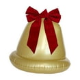 thumbnail image 4 of Campana navideña inflable grande de PVC decorativa multifuncional para Navidad. Oro único, 4 of 9