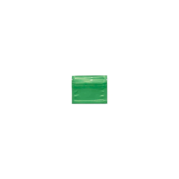 Yuarrent Paquete de 100 piezas Bolsa de papel de aluminio Bolsas herméticas con cierre hermético Verde 7.5x6.5cm Type2 NO2 Yuarrent HA060121-43