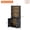 Black, variant on Modern 72" Tall Bookshelf with Storage Cabinet and Open Book Shelves, Wood Book shelf for Home Office, Living room,Oak