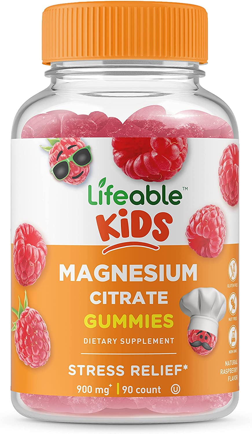Lifeable Magnesium Citrate for Kids 900 mg 90 Gummies