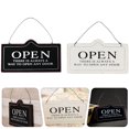 thumbnail image 1 of BRIGHTFUFU 2Pcs Hanging Open Closed Sign Synthetic Material White Inform Customers for Businesses, 1 of 7