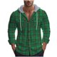 thumbnail image 2 of Ceisia Men's Loose Hooded Flannel Tartan Jacket Buttoned Pocket Long Sleeve Casual Gift Outerwear, 2 of 9