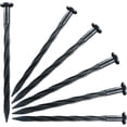 thumbnail image 1 of Queilt 30 Pack Landscape Anchor Stakes, Plastic Edging Nails, Nylon Spiral for Paver Edging, Weed Barrier, 1 of 5