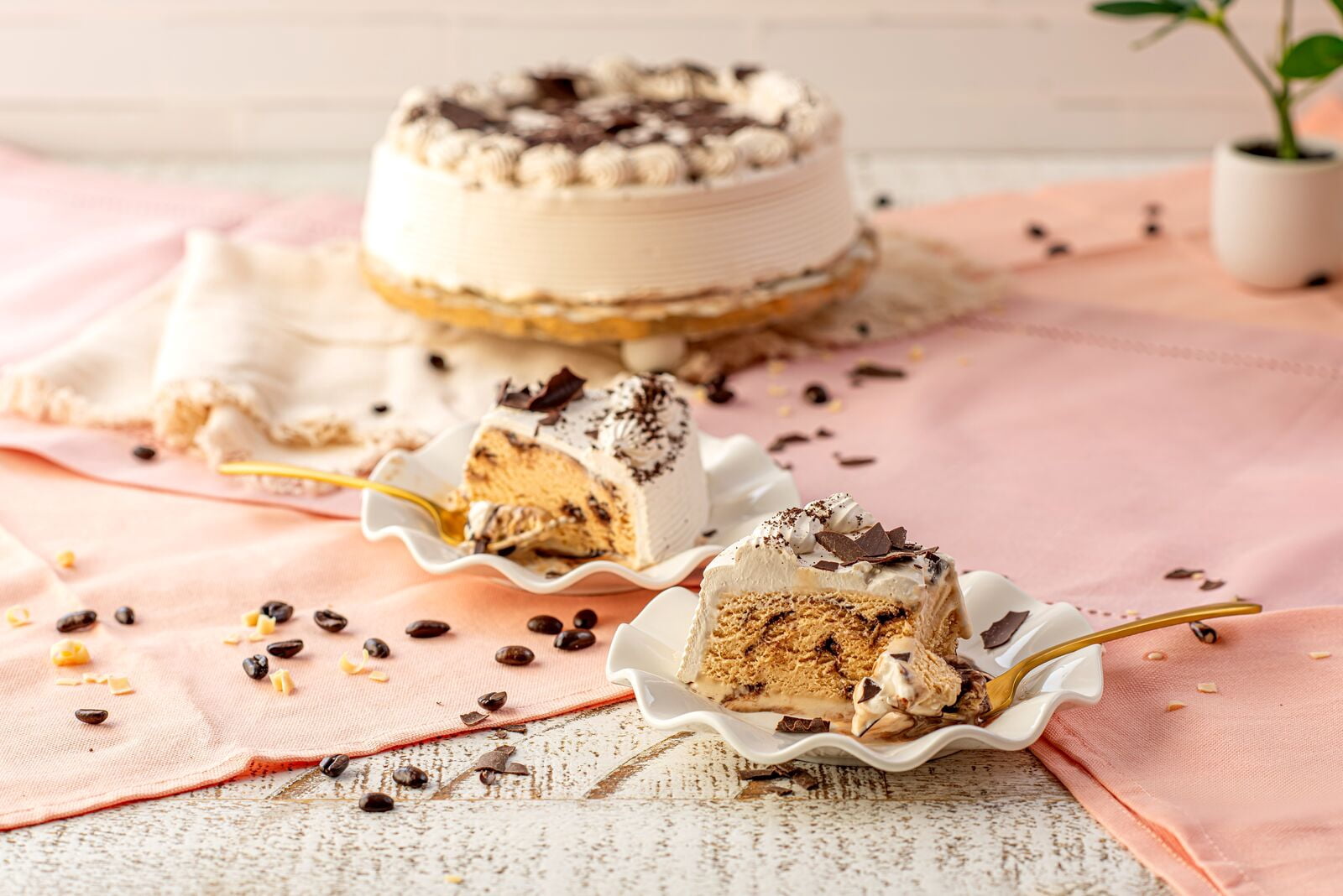Baileys Irish Cream Nonalcoholic Ice Cream Cake with Premium Chocolate