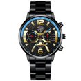 thumbnail image 1 of Reloj de calendario de moda para hombres popular Reloj de estudiante de estilo coreano para hombres Reloj de cuarzo de acero inoxidable para hombres, 1 of 4