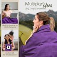 thumbnail image 5 of Oakias 100% Cotton Blanket King Plum - 350 GSM 90 x 108 Inches Soft Thermal Blanket King Size - Throw Blanket Lightweight, Breathable & Durable Summer Blanket for Bed, Couches & Living room, 5 of 9
