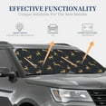 thumbnail image 3 of Kdxio Christmas Deers Print 2-Piece Sun Shade Front Windshield - Foldable Car Front Window Sunshades For Most Sedans Suv Truck, 3 of 6