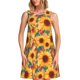 thumbnail image 1 of Fotbe Diamond Bohemian Sunflower Vestido de Verano sin Mangas para Mujer – Vestido Midi Línea A, Estilo Camiseta Floral, Vestido Playero Casual y Fluido, 1 of 7