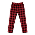thumbnail image 4 of Dwelliawo Cute Pajama Pants Soft Flannel Pajamas Stretch Comfy Plaid Flannel Pajama Bottom Cute Christmas Red Plaid Pants Sleepwear Red L, 4 of 6