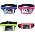 thumbnail image 1 of YWIYIUD 4 Pcs Sac Banane de Course Portable et Pratique 11.02x4.72 Pouces avec Étui à Écran Tactile Poche Sac Banane de Sport Durable Convenant à la Randonnée au Camping à la Course et au Voyage, 1 of 6