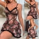 thumbnail image 2 of Gibobby Conjunto de lencería Lencería Erótica Sexy para Mujer, Mono de Piel Sexy y Casual, Baby Doll Mujer Sexy con Correa de Piel(Negro, CH), 2 of 5