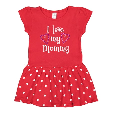 

Inktastic I Love My Mommy- Hearts Gift Baby Girl Dress