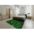 thumbnail image 5 of Ahgly Company Machine Washable Indoor Rectangle Transitional Green Area Rugs, 5' x 8', 5 of 7