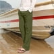 thumbnail image 3 of Pantalones deportivos holgados de hip hop para hombre - Algodón y lino, transpirables - Para todas las estaciones, cuatro bolsillos - Informales/playa/deporte - Tallas del Reino Unido/UE/EE. UU., l, 3 of 5