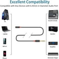 thumbnail image 6 of J&D 3.5mm to 1/4 Inch Audio Adapter, Gold-Plated TRS Connector, Stereo Cable, 3 ft, 6 of 8
