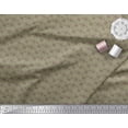 thumbnail image 3 of Soimoi Green polyester Crepe Fabric Ribbons & Brown Heart Decor Fabric Printed Yard 42 Inch Wide, 3 of 3