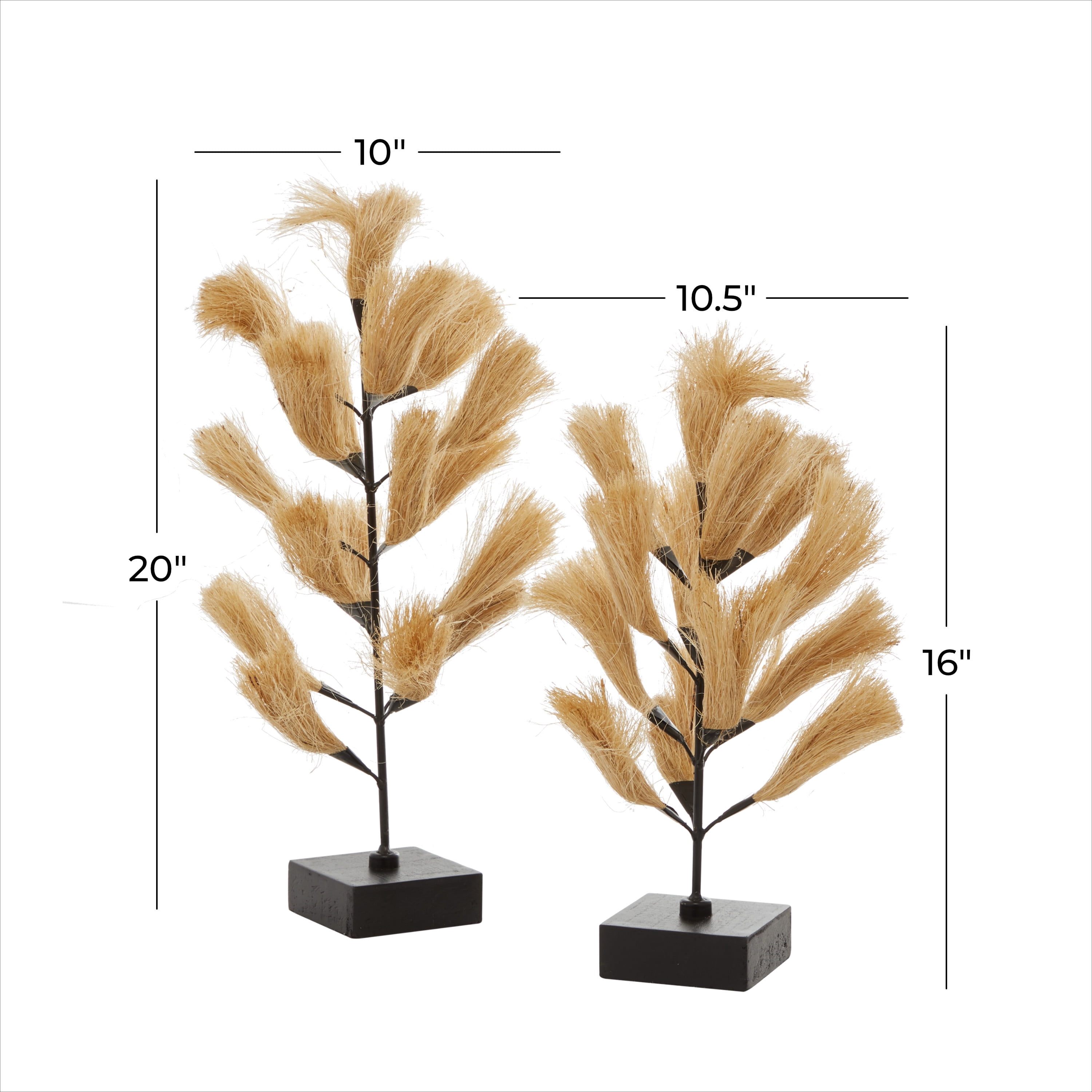 DecMode Wood Abstract Natural Sculpture Brown