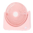 thumbnail image 3 of Ventilador de escritorio USB pequeño, silencioso, portátil, para casa, coche, viajes, oficina, interior y exterior, color rosa, 3 of 14