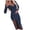 Blue, variant on Herrnalise Women's Solid Color Stretch Dress V Neck Long Sleeve Glitter Gowns Dresses S-2XL