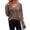 B-nutmeg, variant on Zeagoo Womens Sweaters Fall Trendy Casual Long Sleeve Shirt Lightweight V Neck Off Shoulder Crochet Pullover Top
