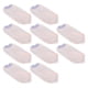 thumbnail image 2 of Toallas para el cabello de microfibra súper absorbentes, juego de 10, grosor mejorado para un secado más rápido, gorros de baño de color rosa claro, 2 of 8