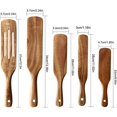 thumbnail image 1 of Juego de utensilios de cocina de madera, cucharas de madera para cocinar, cucharas de madera de teca natural para sartén antiarina, regalo, 1-9 piezas, juego zhangmengya LED, 1 of 2
