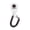 White, variant on UDIYO Dog Puppy Pet Button Clicker Sound Keyring Clip Obedience Training Teaching Tool