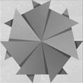 thumbnail image 1 of Ahgly Tapis d'Intérieur Lavable en Machine Carré Transitionnel Gris Platine, 8 Pieds Carré, 1 of 7