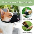 thumbnail image 5 of Dog Muzzle, Soft Mesh Muzzle for Small Medium Large Dogs, Puppy Muzzle for Biting Chewing Grooming(Black) - XL, 5 of 6