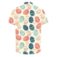 thumbnail image 5 of Lovzfmll Easter Holiday Print Shirt for Men, Fashion Short Sleeve Button Down Top, Casual Festive Collared Blouse, 5 of 5
