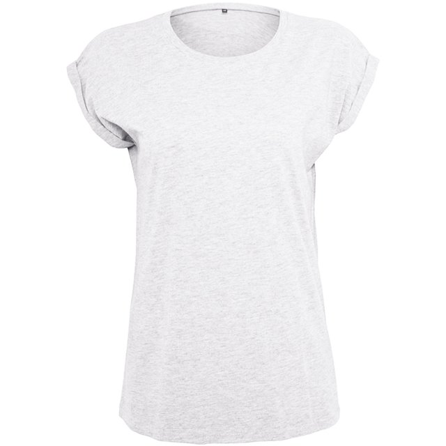 Build Your Brand Womens Extended Shoulder T-Shirt