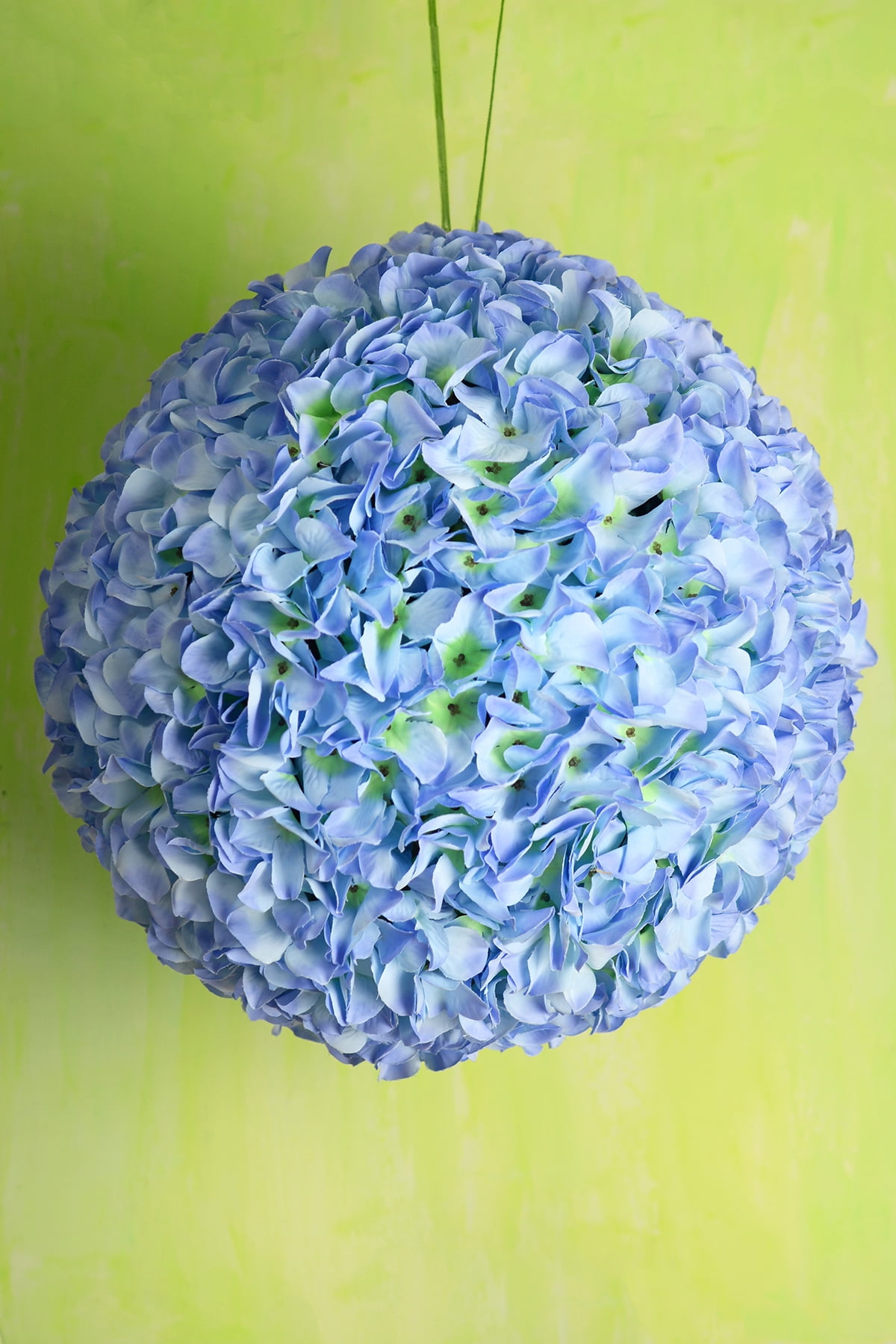 14 inch Blue Silk Hydrangea Balls, Hanging Decorations, Wedding Flowers