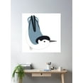 thumbnail image 2 of White-Breasted Nuthatch Poster Wall Art, Modern Wall Decor For Living Room Bedroom, 30x30 UNFRAMED, 2 of 3