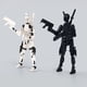 thumbnail image 4 of T13 Action Figure Set (Assembly Completed), 3D Printed Multi-Jointed, Titan 13 Action Figures, Multi-Articular Lucky Mobile Robot Nova T-13,Desktop Decorations for Game Lovers Toys (Black/White), 4 of 8